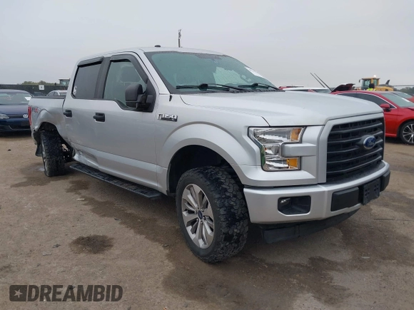 2017 Ford F-150 XL with VIN 1FTEW1CP1HKD80209, listed as a IAAI auction lot 40757059 with 106,102 mi miles and . Bid and sale history available at DreamBid. Image 1.