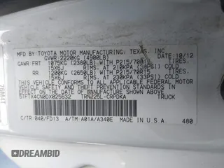 2013 Toyota Tacoma с VIN 5TFTX4CN0DX025632, выставлен на аукционе IAAI как лот 41676069 с пробегом 194 158 миль миль и . История ставок и продаж доступна на DreamBid. Изображение 9.