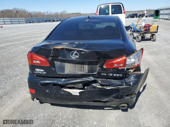 2007 Lexus IS 250 with VIN JTHCK262272011140, listed as a Copart auction lot 49245355 with 238,421 mi miles and Salvage Title. Bid and sale history available at carsss.com. Image 6.