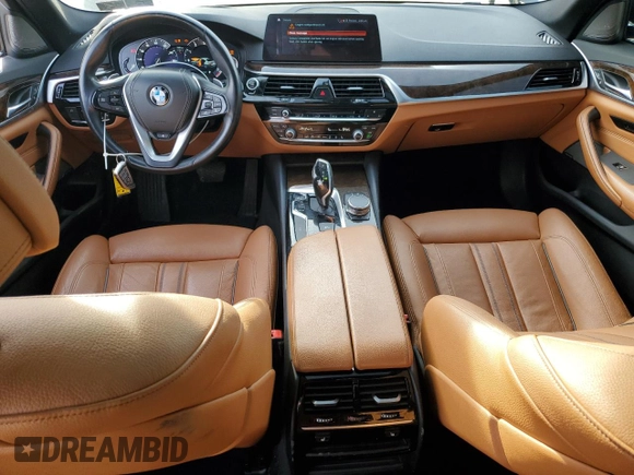 2017 BMW 5 Series 530i xDrive with VIN WBAJA7C3XHG905295, listed as a Copart auction lot 46812795 with 96,012 mi miles and Salvage Title. Bid and sale history available at carsss.com. Image 8.