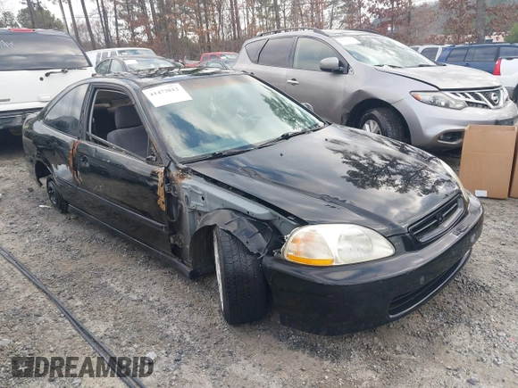1997 Honda Civic DX with VIN 1HGEJ6125VL095006, listed as a IAAI auction lot 41473812 with 264,966 mi miles. Bid and sale history available at carsss.com. Image 1.