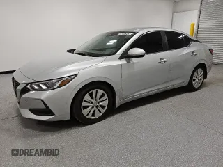 2020 Nissan Sentra S z VIN 3N1AB8BV5LY277505, wystawiony jako Copart lot #58867545 z przebiegiem 105 805 mil mil oraz Czysty tytuł • Clean title. Historia ofert i sprzedaży dostępna na DreamBid. Obrazek 1.