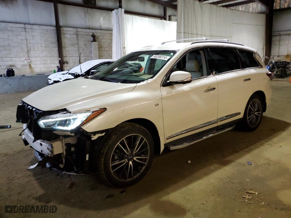 2019 Infiniti QX60 PURE with VIN 5N1DL0MN4KC515370, listed as a Copart auction lot 86288314 with NaN miles and Salvage Title. Bid and sale history available at carsss.com. Image 1.
