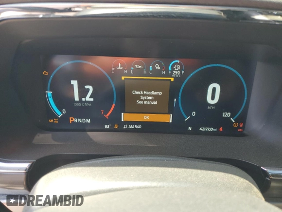 2022 Ford F-150 XL with VIN 1FTFW1ED5NFB54525, listed as a Copart auction lot 60115115 with 42,177 mi miles and Salvage title. Bid and sale history available at DreamBid. Image 9.