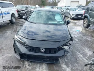 2025 Honda Civic Sedan Hybrid Sport with VIN 2HGFE4F82SH320758, listed as a IAAI auction lot 41646715 with 1,638 mi miles. Bid and sale history available at carsss.com. Image 12.