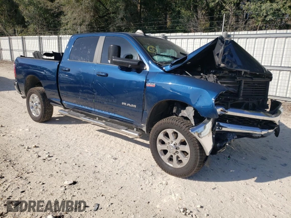 2022 Ram 2500 Big Horn with VIN 3C6UR5DJ3NG170399, listed as a Copart auction lot 87322414 with 60,281 mi miles and Salvage Title. Bid and sale history available at carsss.com. Image 4.
