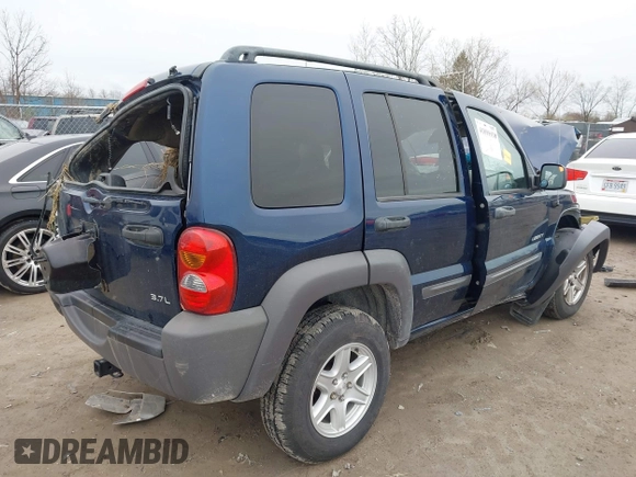 2004 Jeep Liberty Sport with VIN 1J4GL48K64W192749, listed as a IAAI auction lot 41899910 with 100,217 mi miles and . Bid and sale history available at DreamBid. Image 4.
