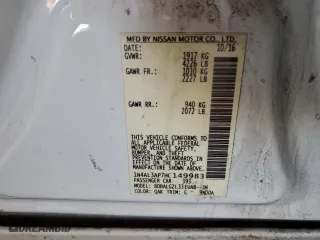 2017 Nissan Altima 2.5 SR with VIN 1N4AL3AP7HC149983, listed as a Copart auction lot 51924205 with 106,942 mi miles and Salvage Title. Bid and sale history available at carsss.com. Image 12.
