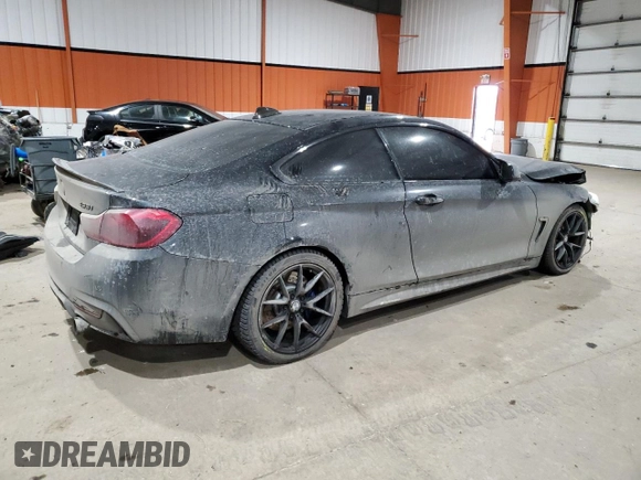 2015 BMW 4 Series 435i xDrive with VIN WBA3R5C57FK372646, listed as a Copart auction lot 84455784 with Not provided miles and Salvage title. Bid and sale history available at DreamBid. Image 3.