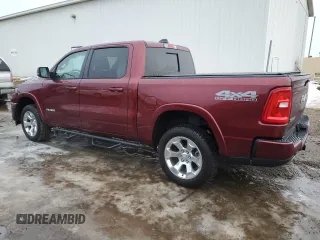 2025 Ram 1500 Big Horn with VIN 1C6SRFFP8SN522135, listed as a Copart auction lot 42783895 with 1,838 mi miles and Salvage Title. Bid and sale history available at carsss.com. Image 2.