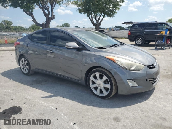 2013 Hyundai Elantra Limited with VIN 5NPDH4AE1DH172008, listed as a Copart auction lot 55026315 with 161,632 mi miles and Salvage Title. Bid and sale history available at DreamBid. Image 4.