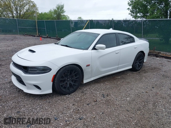 2019 Dodge Charger Scat Pack with VIN 2C3CDXGJ9KH691136, listed as a IAAI auction lot 42056137 with 78,814 mi miles and . Bid and sale history available at DreamBid. Image 2.