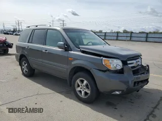 2007 Honda Pilot EX with VIN 2HKYF18427H514637, listed as a Copart auction lot 52306725 with 142,578 mi miles and Salvage Title. Bid and sale history available at carsss.com. Image 4.