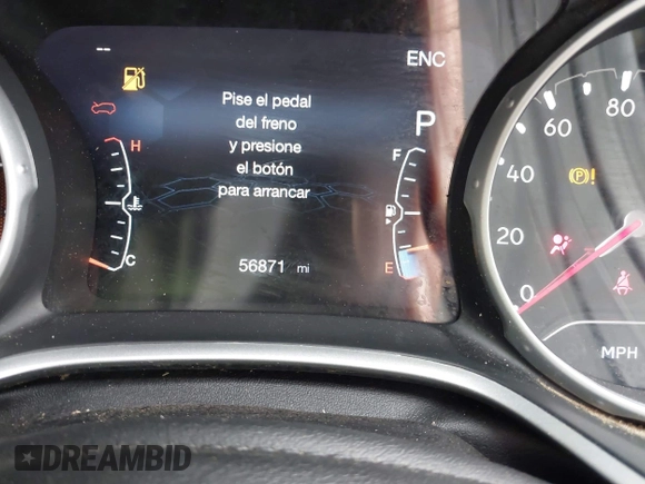 2019 Jeep Compass Limited z VIN 3C4NJDCB1KT641767, wystawiony jako IAAI lot #42265050 z przebiegiem 56 871 mil mil oraz . Historia ofert i sprzedaży dostępna na DreamBid. Obrazek 7.