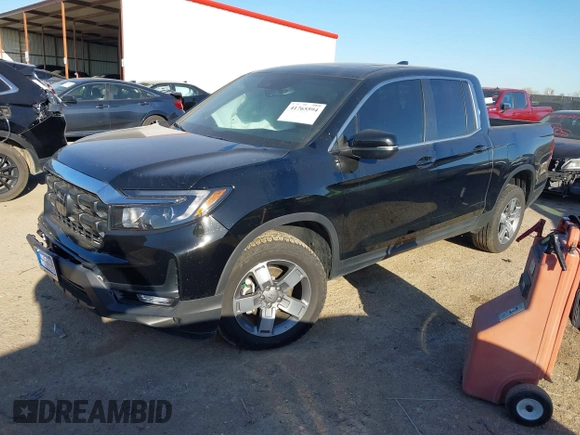 2025 Honda Ridgeline RTL z VIN 5FPYK3F57SB001319, wystawiony jako IAAI lot #41765594 z przebiegiem 1 358 mil mil oraz . Historia ofert i sprzedaży dostępna na DreamBid. Obrazek 16.
