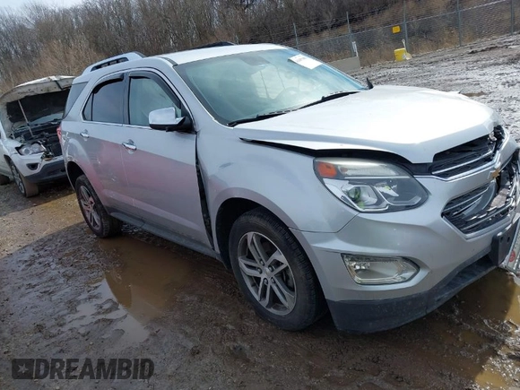 2017 Chevrolet Equinox Premier with VIN 2GNALDEK1H1502956, listed as a IAAI auction lot 41695403 with 98,915 mi miles. Bid and sale history available at carsss.com. Image 1.