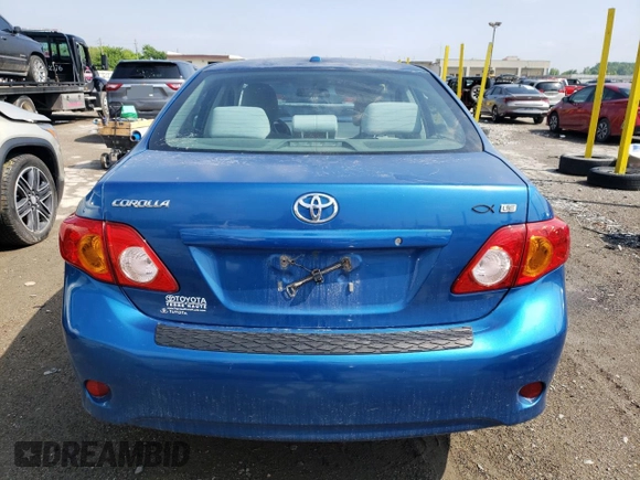 2010 Toyota Corolla with VIN 1NXBU4EE9AZ212426, listed as a Copart auction lot 58755625 with Not provided miles and Clean title. Bid and sale history available at DreamBid. Image 6.