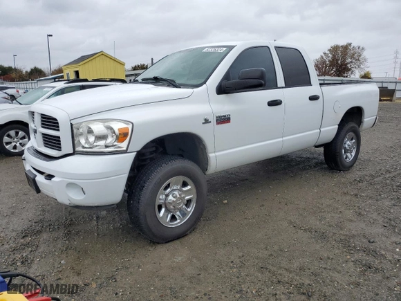 2007 Dodge Ram 2500 Laramie with VIN 1D7KS28A57J593604, listed as a Copart auction lot 82326324 with 174,769 mi miles and Salvage Title. Bid and sale history available at carsss.com. Image 1.