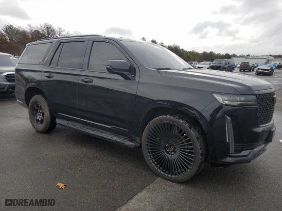 2021 Cadillac Escalade Premium Luxury with VIN 1GYS4BKL9MR437832, listed as a Copart auction lot 72862564 with 54,082 mi miles and Clean Title. Bid and sale history available at carsss.com. Image 4.