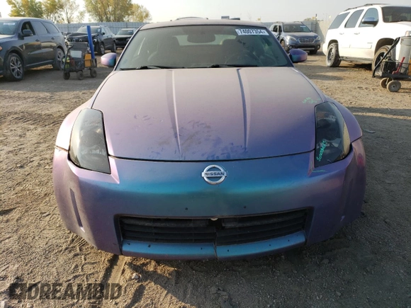 2005 Nissan 350Z Touring with VIN JN1AZ34D45M609202, listed as a Copart auction lot 74007354 with Not Provided miles and Salvage Title. Bid and sale history available at carsss.com. Image 5.
