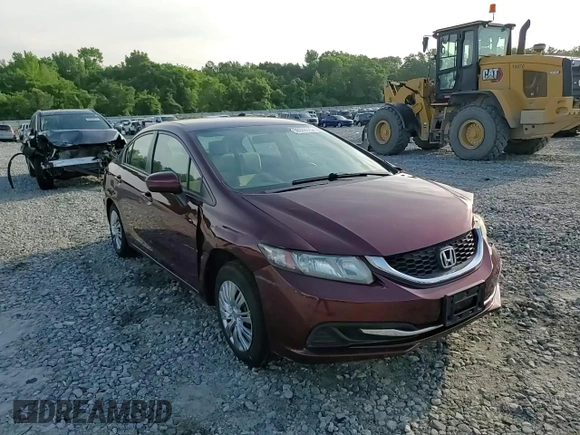 2015 Honda Civic LX with VIN 2HGFB2F50FH505934, listed as a Copart auction lot 56029315 with 66,355 mi miles and Salvage title. Bid and sale history available at DreamBid. Image 13.