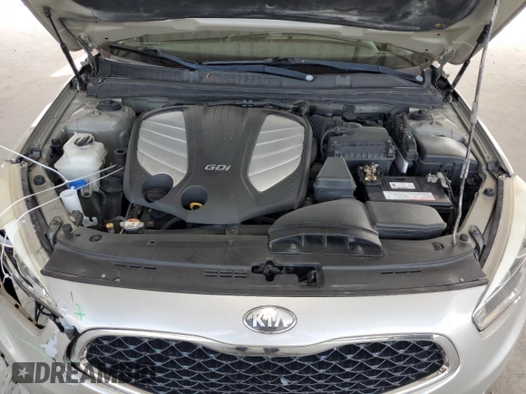 2014 Kia Cadenza Premium with VIN KNALN4D77E5123640, listed as a Copart auction lot 58885004 with 152,915 mi miles and Salvage Title. Bid and sale history available at carsss.com. Image 11.