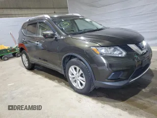 2016 Nissan Rogue SV with VIN KNMAT2MV5GP644107, listed as a Copart auction lot 51036385 with 35,066 mi miles and Salvage Title. Bid and sale history available at DreamBid. Image 4.