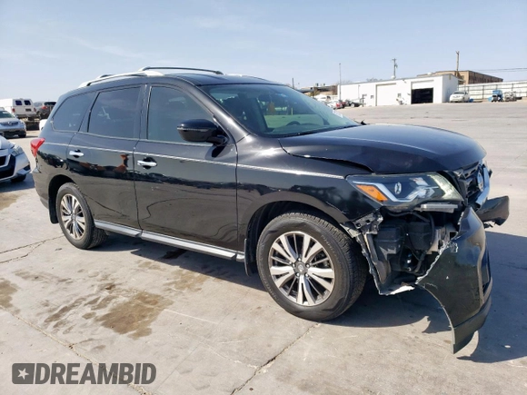 2019 Nissan Pathfinder S z VIN 5N1DR2MN1KC607076, wystawiony jako Copart lot #50372865 z przebiegiem 122 896 mil mil oraz Szkoda całkowita • Salvage title. Historia ofert i sprzedaży dostępna na DreamBid. Obrazek 4.