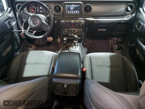 2020 Jeep Gladiator Sport S with VIN 1C6HJTAG3LL161496, listed as a Copart auction lot 48807525 with 88,429 mi miles and Salvage title. Bid and sale history available at DreamBid. Image 8.