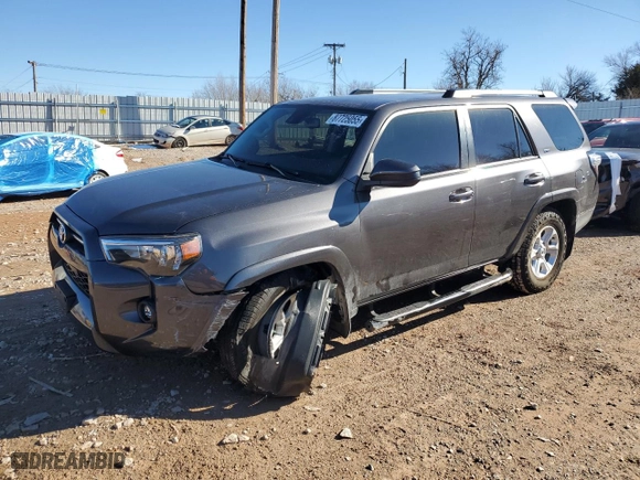 2022 Toyota 4Runner SR5 with VIN JTEEU5JR3N5259849, listed as a Copart auction lot 87725055 with 63,210 mi miles and Salvage Title. Bid and sale history available at carsss.com. Image 1.