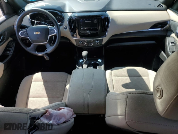 2023 Chevrolet Traverse LS with VIN 1GNEVFKWXPJ286530, listed as a Copart auction lot 69405684 with 12,334 mi miles and Salvage Title. Bid and sale history available at carsss.com. Image 8.