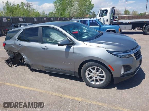 2024 Chevrolet Equinox LT with VIN 3GNAXUEG0RS182986, listed as a IAAI auction lot 42151718 with Not Provided miles and . Bid and sale history available at DreamBid. Image 1.