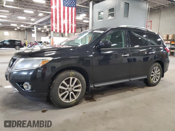 2015 Nissan Pathfinder SV with VIN 5N1AR2MM6FC707979, listed as a Copart auction lot 57514915 with 196,100 mi miles and Salvage title. Bid and sale history available at DreamBid. Image 1.