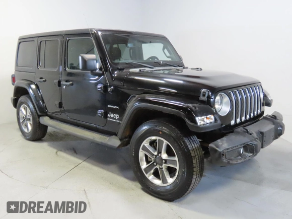2023 Jeep Wrangler Sahara with VIN 1C4HJXEN5PW529691, listed as a Copart auction lot 44383855 with 12,779 mi miles and Clean Title. Bid and sale history available at carsss.com. Image 1.