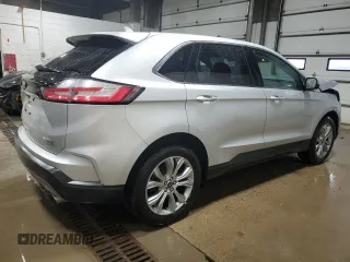 2019 Ford Edge Titanium with VIN 2FMPK4K92KBC17736, listed as a Copart auction lot 52619465 with 53,436 mi miles and Salvage Title. Bid and sale history available at carsss.com. Image 3.