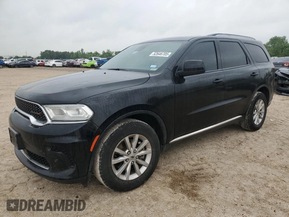 2023 Dodge Durango SXT with VIN 1C4RDHAG3PC612563, listed as a Copart auction lot 52646705 with 44,187 mi miles and Clean title. Bid and sale history available at DreamBid. Image 1.
