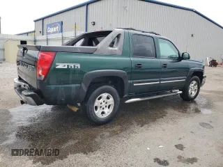 2004 Chevrolet Avalanche Z66 with VIN 3GNEC12T74G283063, listed as a Copart auction lot 59161325 with 168,997 mi miles and Salvage title. Bid and sale history available at DreamBid. Image 3.