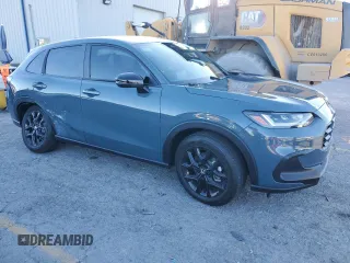 2024 Honda HR-V Sport with VIN 3CZRZ1H55RM750940, listed as a Copart auction lot 46476805 with 2,936 mi miles and Salvage Title. Bid and sale history available at DreamBid. Image 4.