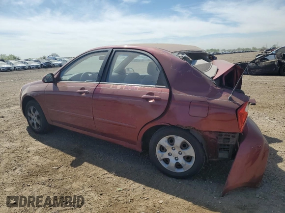 2005 Kia Spectra LX z VIN KNAFE121355162932, wystawiony jako Copart lot #56292625 z przebiegiem 92 828 mil mil oraz Szkoda całkowita • Salvage title. Historia ofert i sprzedaży dostępna na DreamBid. Obrazek 2.