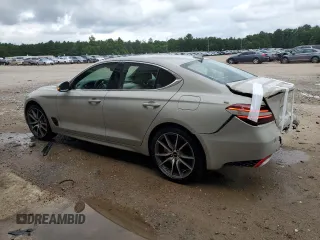 2025 Genesis G70 2.5T with VIN KMTG34SC2SU153528, listed as a Copart auction lot 64595435 with 18,752 mi miles and Clean title. Bid and sale history available at DreamBid. Image 2.