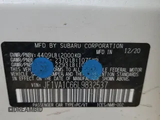 2020 Subaru WRX Premium with VIN JF1VA1C66L9832537, listed as a Copart auction lot 46789495 with 74,173 mi miles and Salvage Title. Bid and sale history available at carsss.com. Image 14.