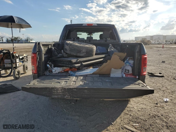 2017 Ford F-150 XL with VIN 1FTEW1C86HFC52758, listed as a Copart auction lot 44631895 with 0 mi miles and Salvage Title. Bid and sale history available at carsss.com. Image 6.