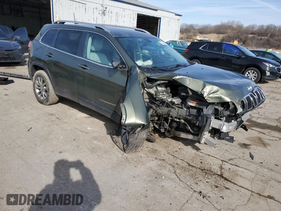 2020 Jeep Cherokee Latitude Plus with VIN 1C4PJMLB1LD651165, listed as a Copart auction lot 53284765 with 123,617 mi miles and Clean Title. Bid and sale history available at carsss.com. Image 4.