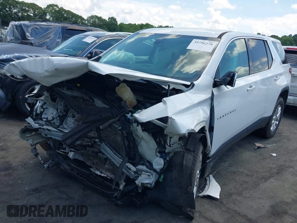 2020 Chevrolet Traverse LS with VIN 1GNEVLKW1LJ178323, listed as a IAAI auction lot 39796278 with 79,920 mi miles. Bid and sale history available at carsss.com. Image 2.
