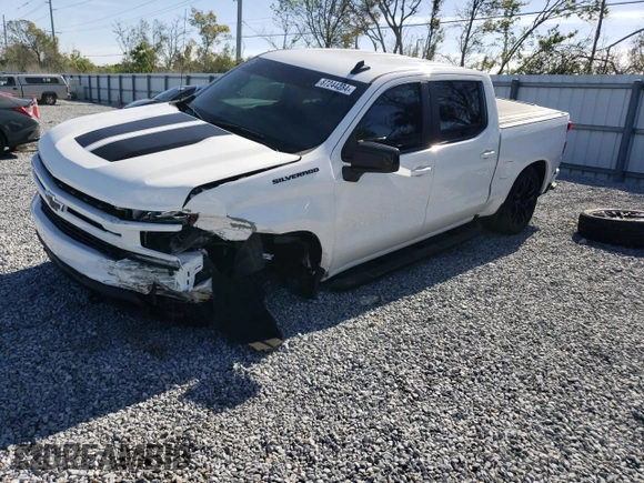 2021 Chevrolet Silverado 1500 RST with VIN 1GCPWDED9MZ431342, listed as a Copart auction lot 87244234 with 64,518 mi miles and Salvage Title. Bid and sale history available at carsss.com. Image 1.
