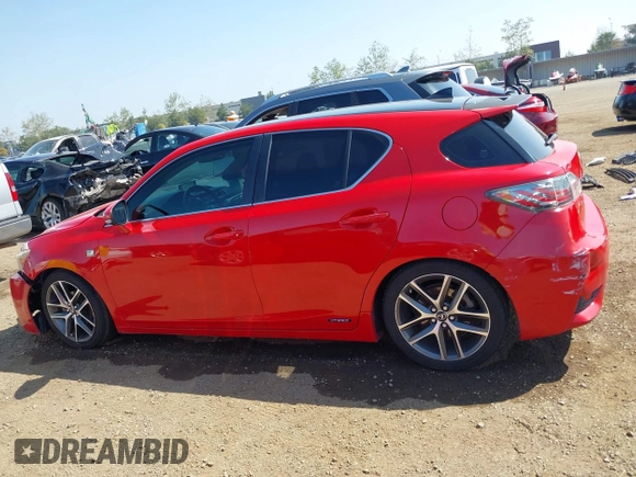 2014 Lexus CT 200h Hybrid with VIN JTHKD5BH1E2182802, listed as a IAAI auction lot 41859426 with 197,330 mi miles. Bid and sale history available at carsss.com. Image 14.
