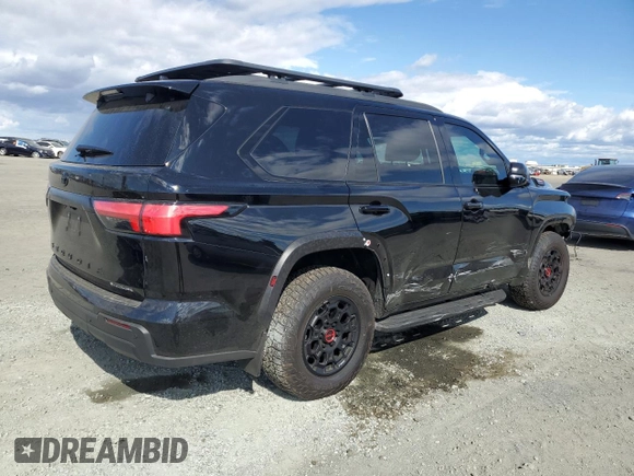2025 Toyota Sequoia SR5 with VIN 7SVAAABA7SX054053, listed as a Copart auction lot 48164835 with 4,009 mi miles and Salvage Title. Bid and sale history available at carsss.com. Image 3.
