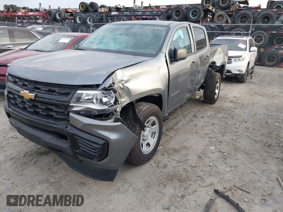 2022 Chevrolet Colorado 2WD Work Truck with VIN 1GCGSBEN4N1319525, listed as a IAAI auction lot 41070216 with 22,337 mi miles and . Bid and sale history available at DreamBid. Image 2.