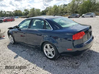 2007 Audi A4 2.0T with VIN WAUAF78E87A014760, listed as a Copart auction lot 76786144 with 121,312 mi miles and Salvage title. Bid and sale history available at DreamBid. Image 2.