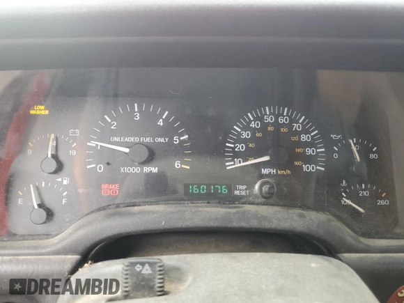 1998 Jeep Cherokee Sport z VIN 1J4FJ68S6WL279262, wystawiony jako Copart lot #56496635 z przebiegiem 160 176 mil mil oraz Czysty tytuł • Clean title. Historia ofert i sprzedaży dostępna na DreamBid. Obrazek 9.